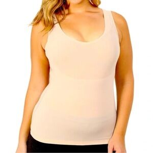 Spanx Thinstincts Tank‎ Shapewear Soft Nude 3X Womens Nylon Spandex Compression